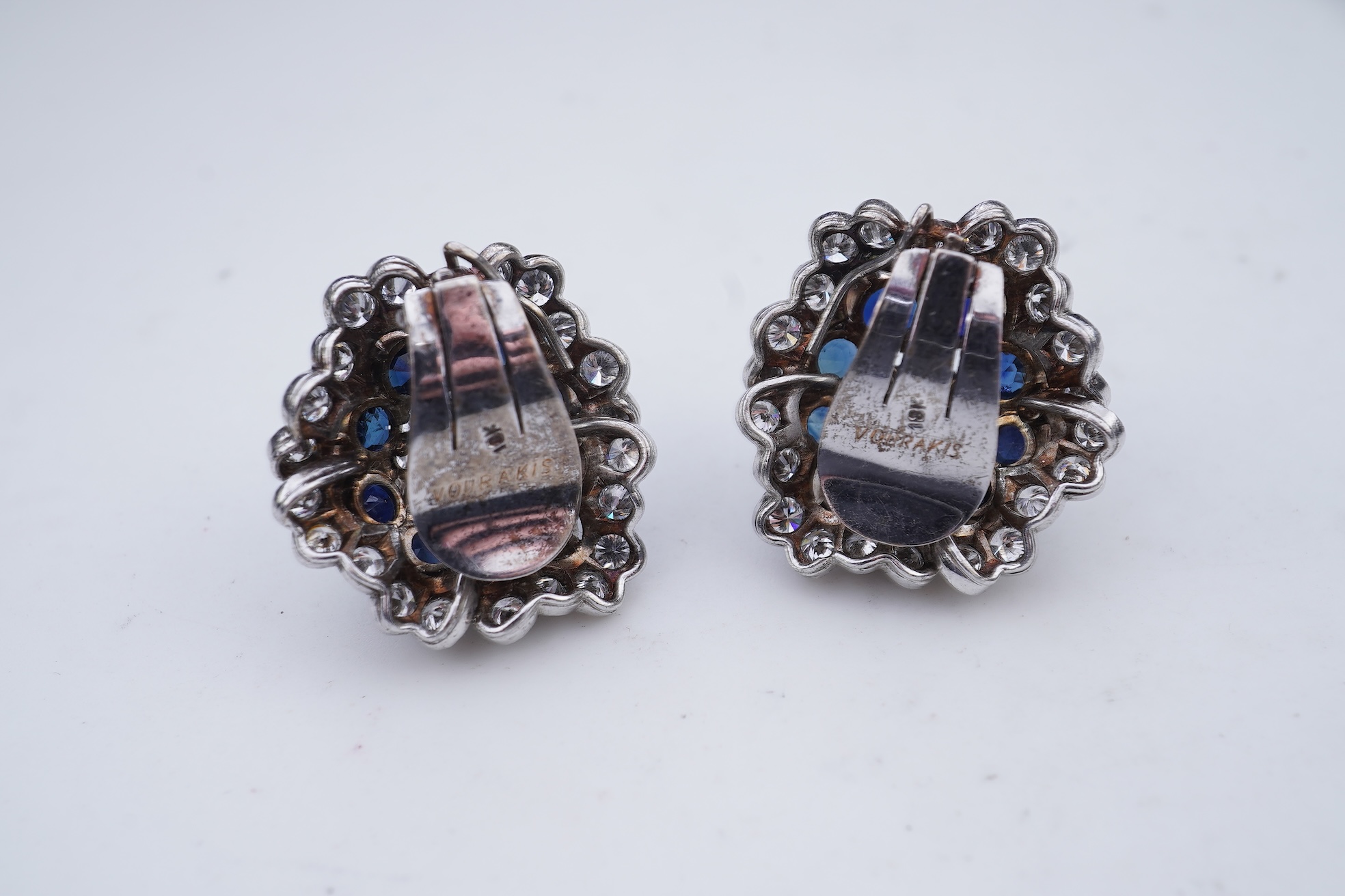 Vourakis, a sapphire and diamond demi-parure, mid-late 20th century